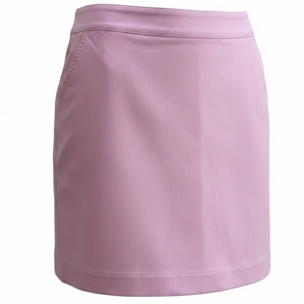 IZOD Golf Skort Women 6 Pink Athletic Tennis Skirt Side Zip Button Golfcore